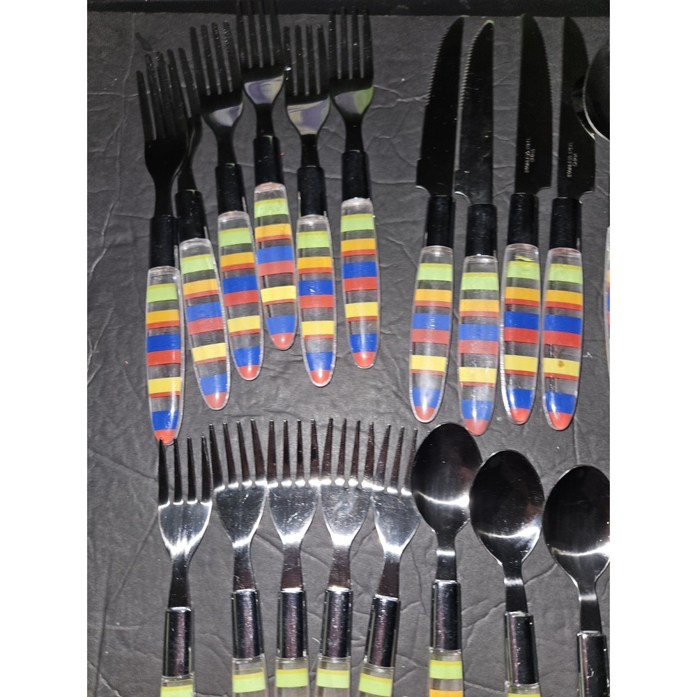 Brylane Home Santa Fe Flatware Set‎ Of 4 Place Setting Plus Extras - Picture 2 of 5